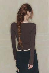 ORCHID TOP brown