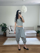 soft v crop tee