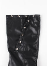 ROUND STUD BUCKLE BOOTS