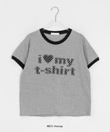エシニドットパッチリンガー半袖Tシャツ