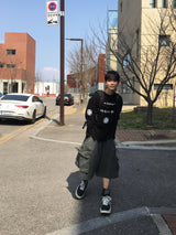 Bear Pigment Cargo Bermuda Pants 3C