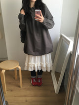 ラブリーミディラッフルスカート