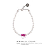 Petit Bear Pearl Bracelet_Pink