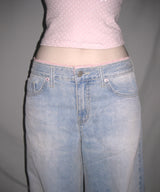 blush lace denim pt