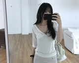 bay Shirring T-shirt (2 colors)