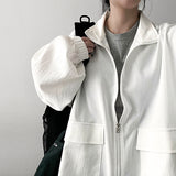 D.O. Pocket Two Way Windbreaker Zip Up