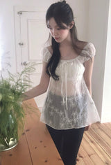 off slit lace capri slacks pt