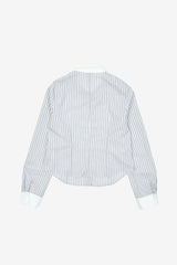 Caelum collar striped shirt