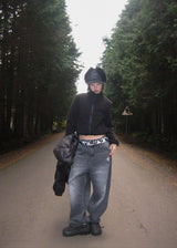 DOUBLE POCKET WIDE DENIM