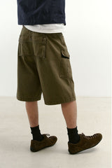 Monkey Pockets Cargo Shorts (Washed Khaki)