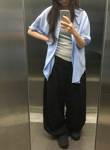 [unisex] ケントーワンタックバルーンワイドスラックス