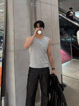 Cropped Ribbed Sleeveless