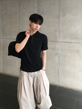 ミエルリネンカットアウトワイドパンツ 4C