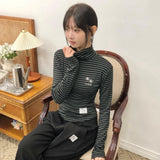 MIR STRIPE TURTLE NECK T