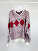 BRUSH ARGYLE KNIT (3C)