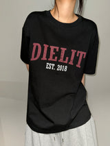 Devil Letter Tattoo Graphic Oversized T-Shirt 3color