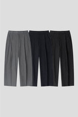 LMN Rie Pintuck Stripe Slacks (3 colors)