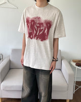 スプレープリンティドTシャツ