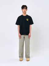 ラビットTシャツ_ブラック/イエロー