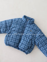 Bobby Checkered Cropped Padded Jacket
