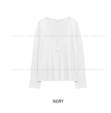 Haro See-through Deep V-Neck Knit