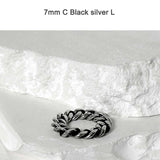 SS-blackline カーブチェーンリング_5/6/7/8mm_BLACK SILVER