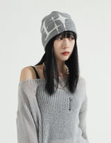 Glitter Knit Short Beanie