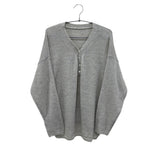 Bena Rouge V-Neck Button Knit (5c)