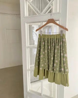 layer shirring skirt