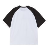 25SS コネクトロゴラグランショートスリーブTシャツ ブラック