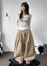 Treaty Multi String Cotton Long Pants  5 Colors 