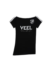 YEEL RACING ASYMMETRIC T-SHIRT BLACK