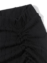  LAYERED STRAP LONG SKIRT _Black