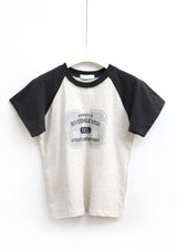 トーンダウンラグラン半袖Tシャツ