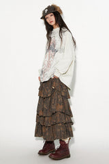  Roman Rib Heavy Industry Distressed Washed Long Sleeve T-shirt