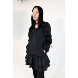 RUFFLE BUTTON DRESS