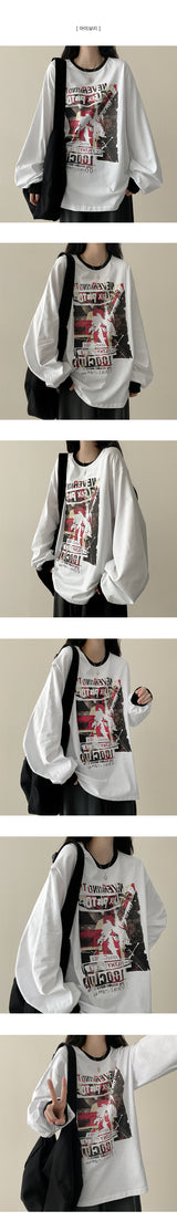 Krub カラーリブカフススウェットシャツTシャツ