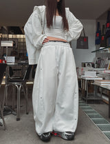 バタサイドスナップバルーントレーニングパンツ