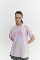 Ribbon Boxy T Purple