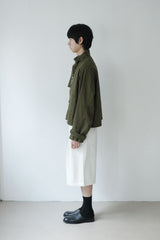 buckle neck field jacket