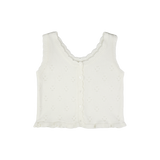 フリルパンチングニットベスト(2 COLORS)