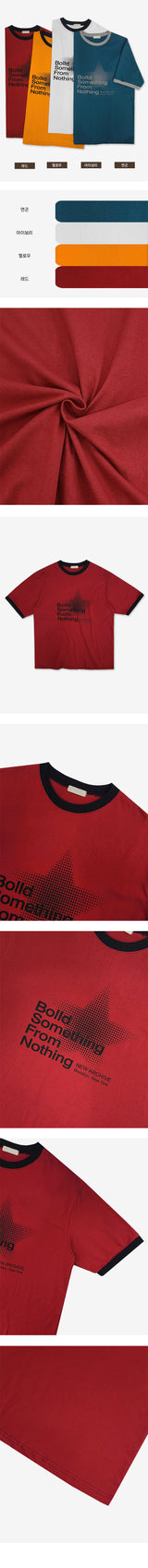 ラティオーバーサイズフィットカラーリングショートスリーブTシャツ