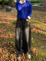 Croffle layered cropped knit