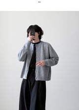 Looney ラウンドクロップカーディガン