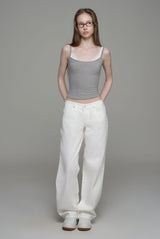 Sunday morning straight low jeans, Pure White