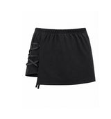 26SS★ [mnem] Corset Detail Mini Skort