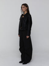 Leather Biker Jacket_Black