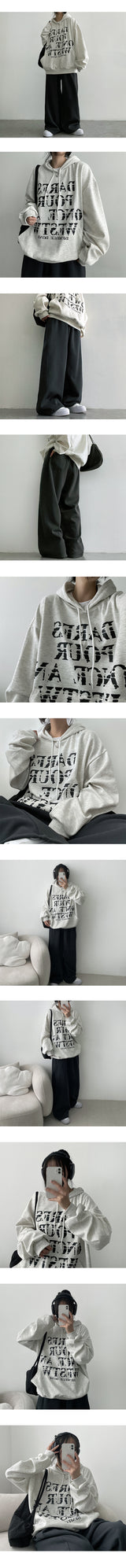[3-length][S–3XL]NIT カットワイドスウェットパンツ (3 colors)