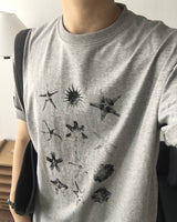 Fish Print Short Sleeve