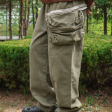 Trapper pouch pants / Ash khaki